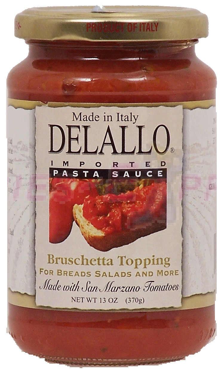 Delallo&nbsp;&nbsp;bruschetta topping for breads salads and more, made with san marzano tomatoes Full-Size Picture